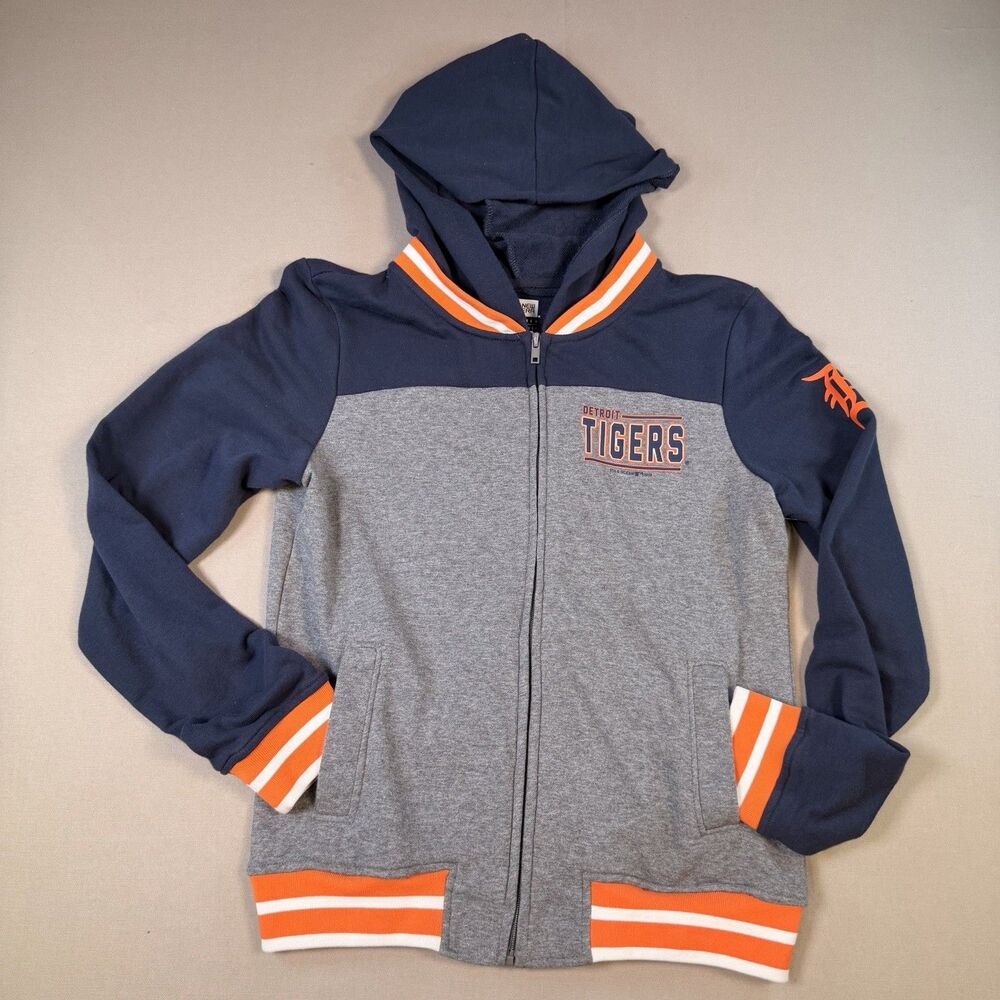 Detroit Tigers New Era Zip-Up Hoodie Size Small